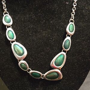 Elegant Green Stone Necklace